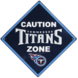 Tennessee Titans Caution Wall Sign Plaque