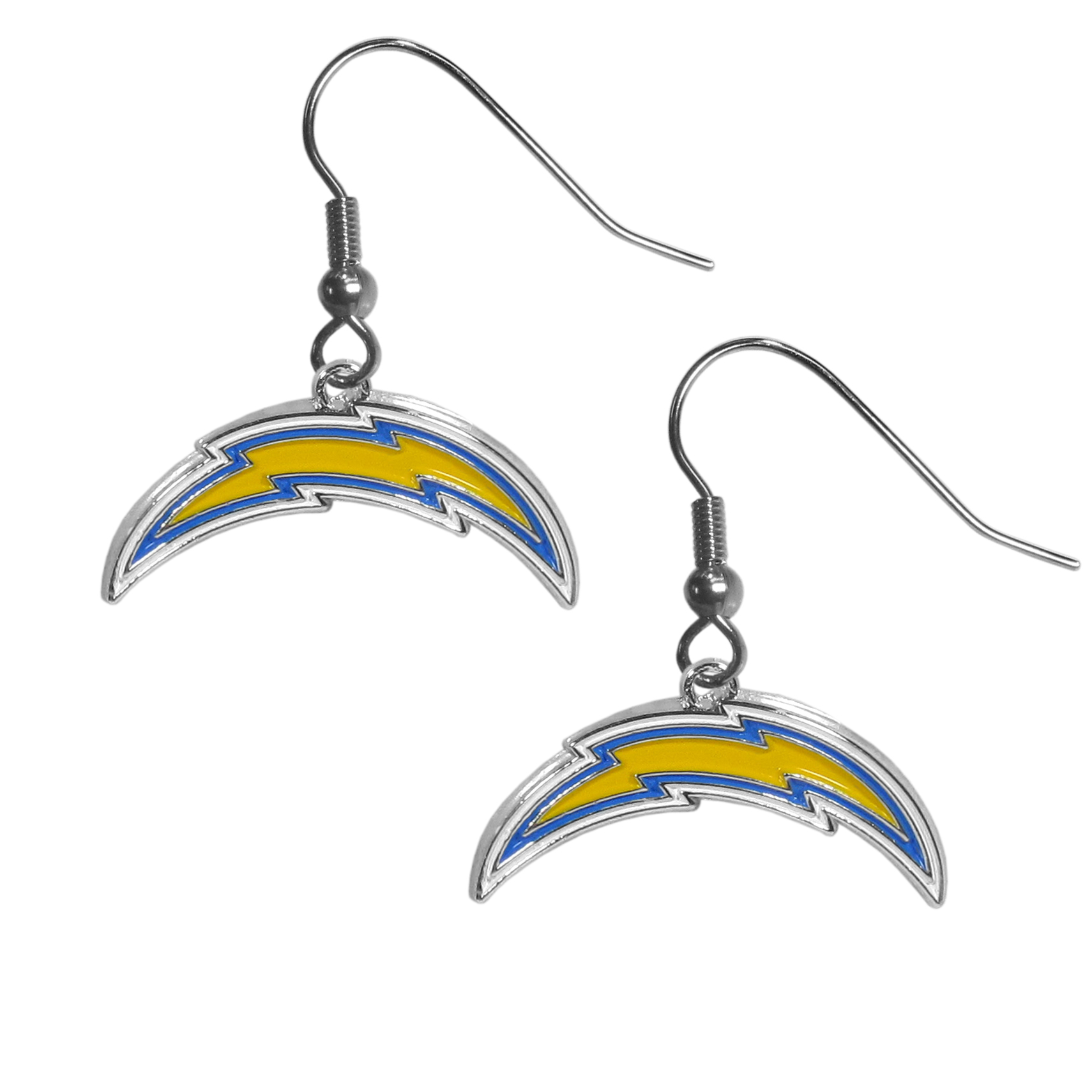 Los Angeles Chargers Chrome Dangle Earrings    