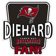 Tampa Bay Buccaneers Die-Hard Fan Auto Decal