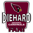 Arizona Cardinals Die-Hard Fan Auto Decal