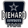 Dallas Cowboys Die-Hard Fan Auto Decal