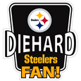 Pittsburgh Steelers Die-Hard Fan Auto Decal
