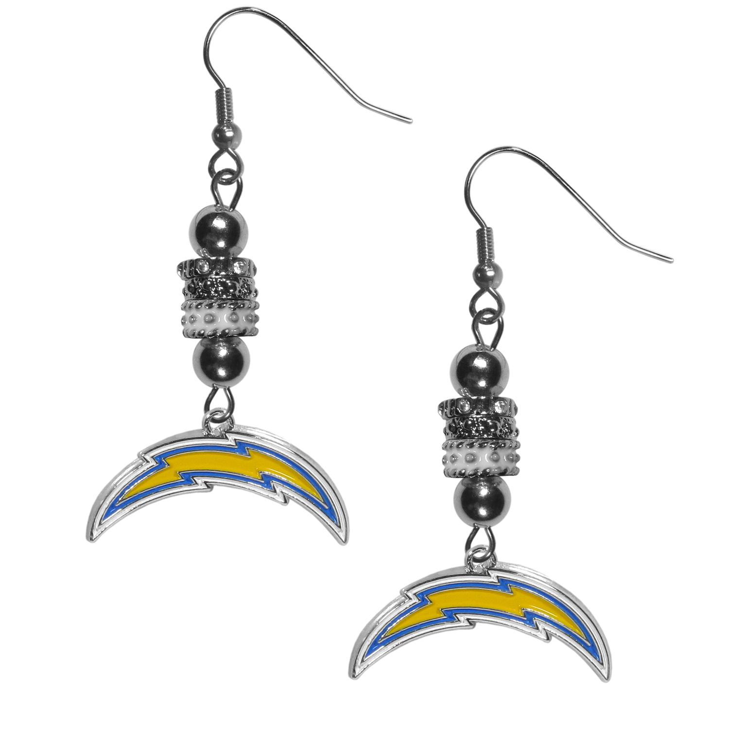 Los Angeles Chargers Euro Bead Earrings    