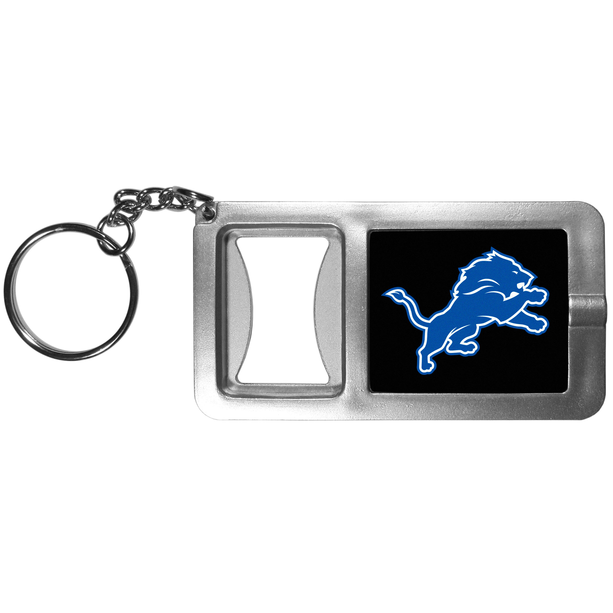 Detroit Lions Flashlight Key Chain with Bottle Opener    