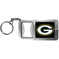 Green Bay Packers Flashlight Key Chain with Bottle Opener