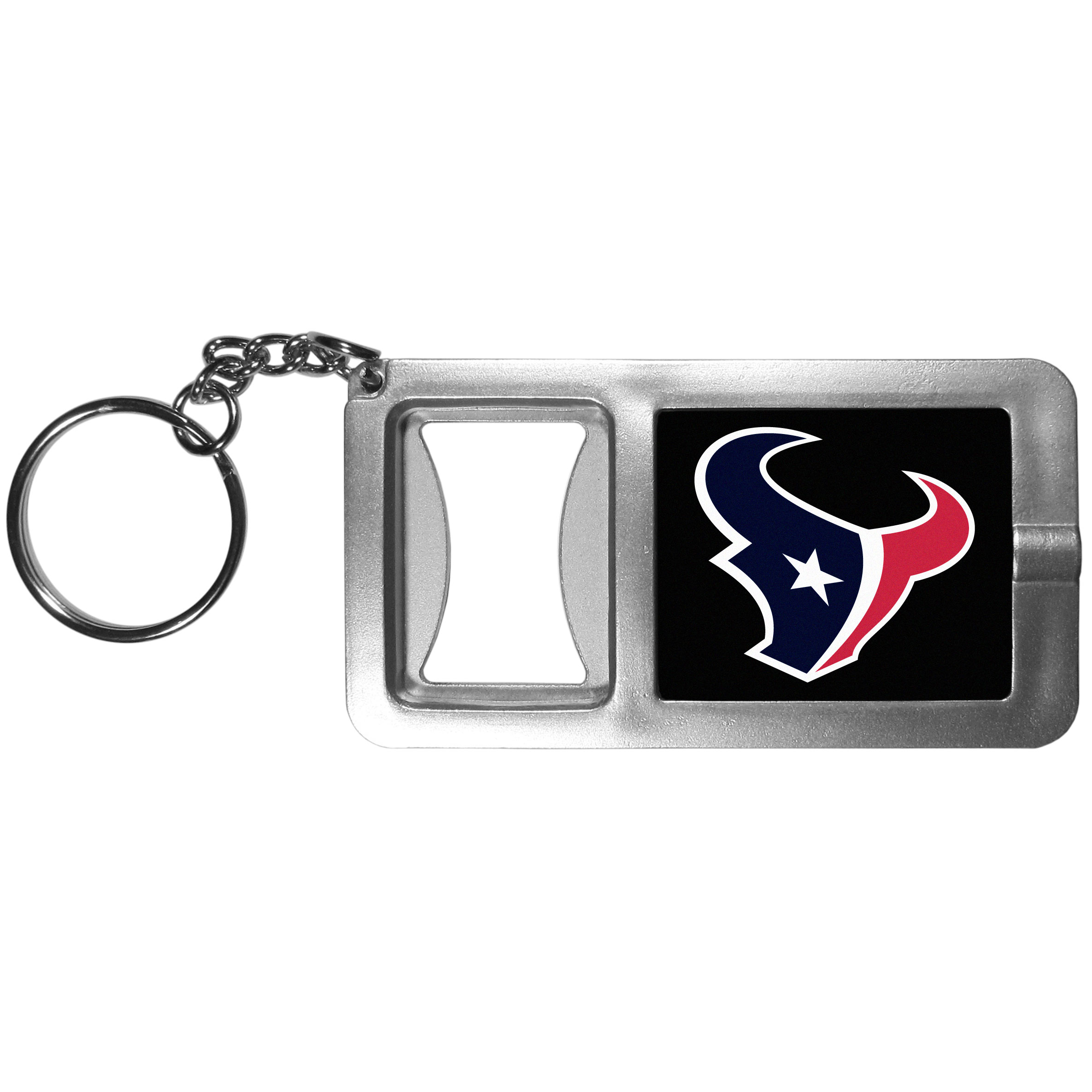 Houston Texans Flashlight Key Chain with Bottle Opener    