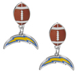 Los Angeles Chargers Football Stud Earrings