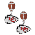 Kansas City Chiefs Football Stud Earrings