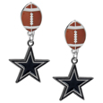 Dallas Cowboys Football Stud Earrings