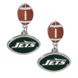 New York Jets Football Stud Earrings