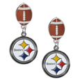 Pittsburgh Steelers Football Stud Earrings