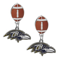 Baltimore Ravens Football Stud Earrings