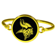 Minnesota Vikings Gold Tone Bangle Bracelet