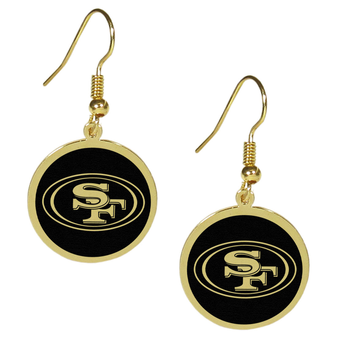 San Francisco 49ers Gold Tone Earrings    