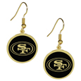 San Francisco 49ers Gold Tone Earrings