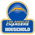 Los Angeles Chargers Household Auto Decal