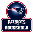 New England Patriots Household Auto Decal