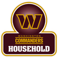 Washington Commanders Household Auto Decal