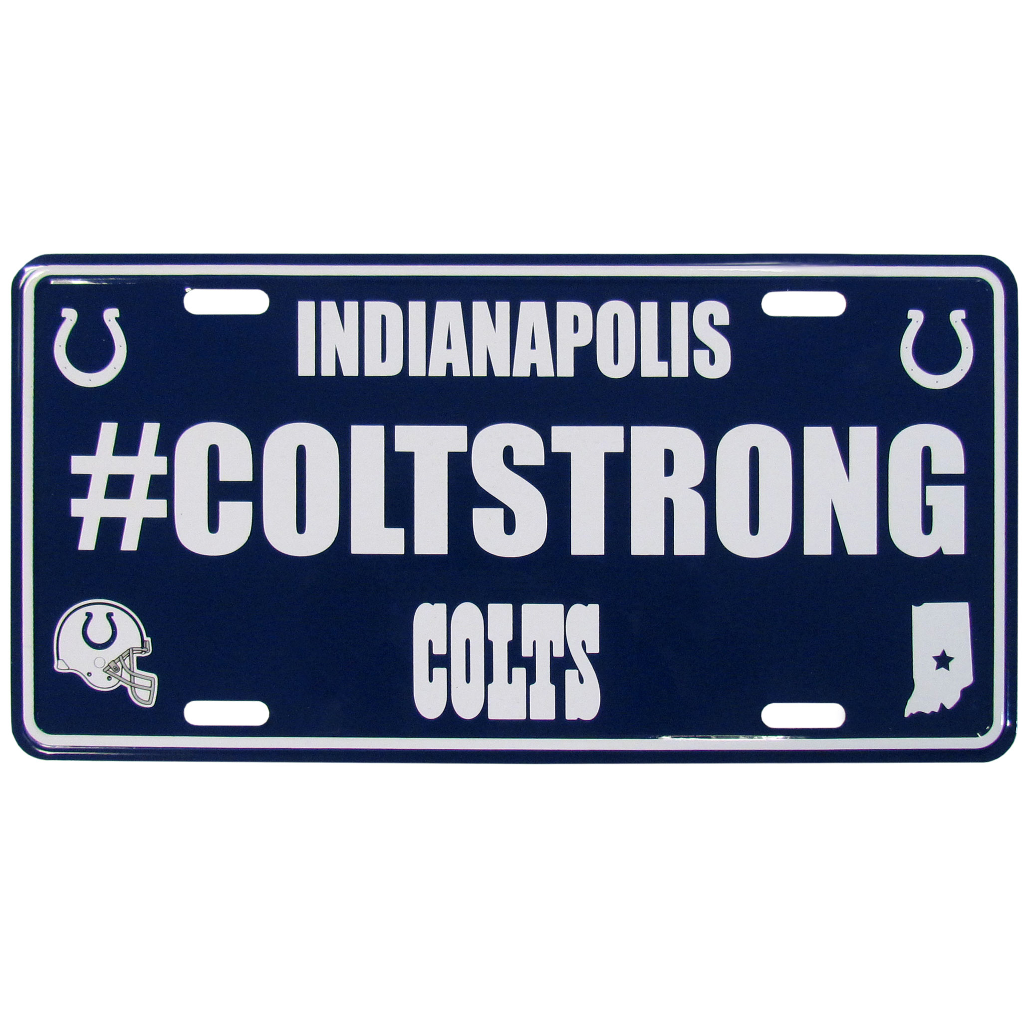 Indianapolis Colts Hashtag License Plate    