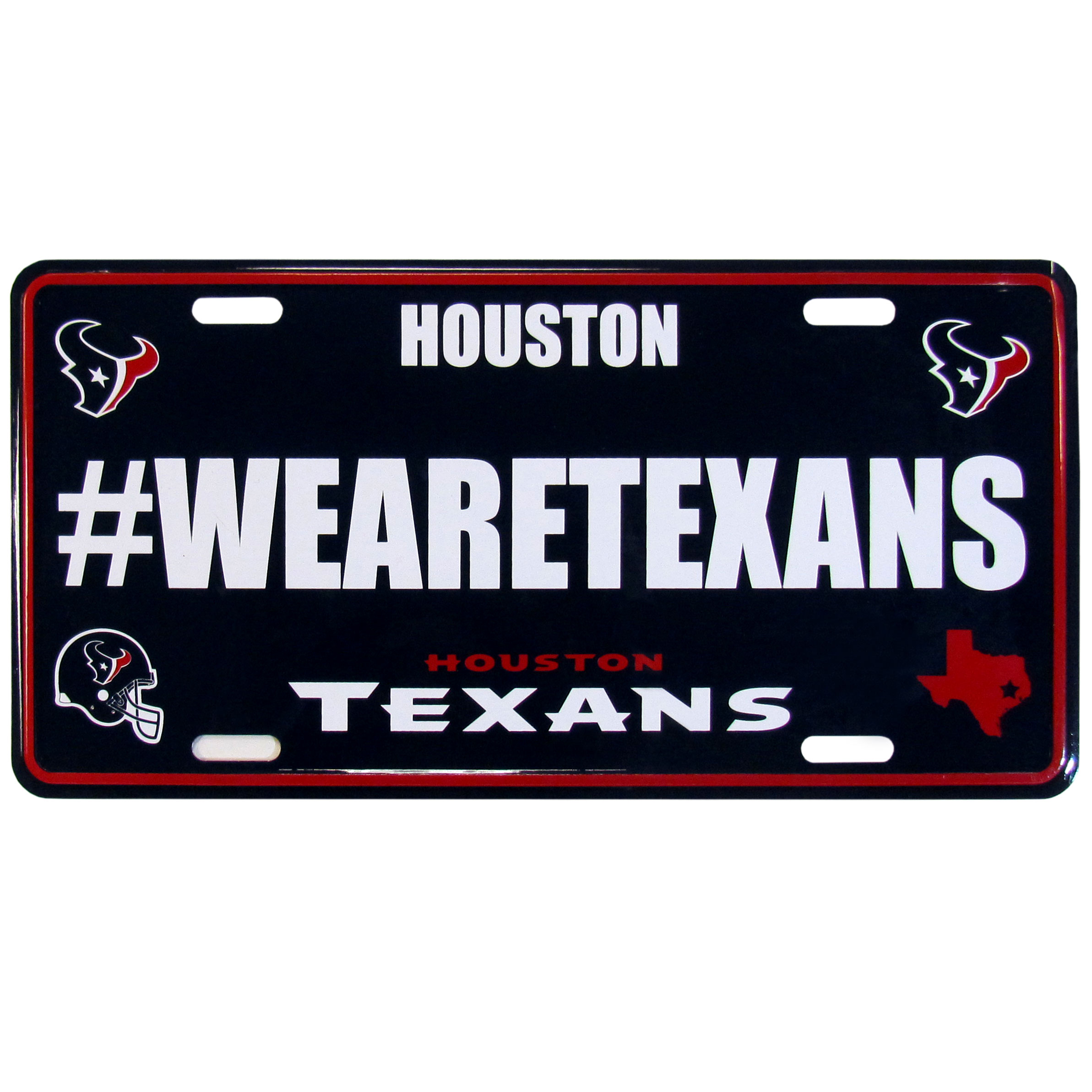 Houston Texans Hashtag License Plate    