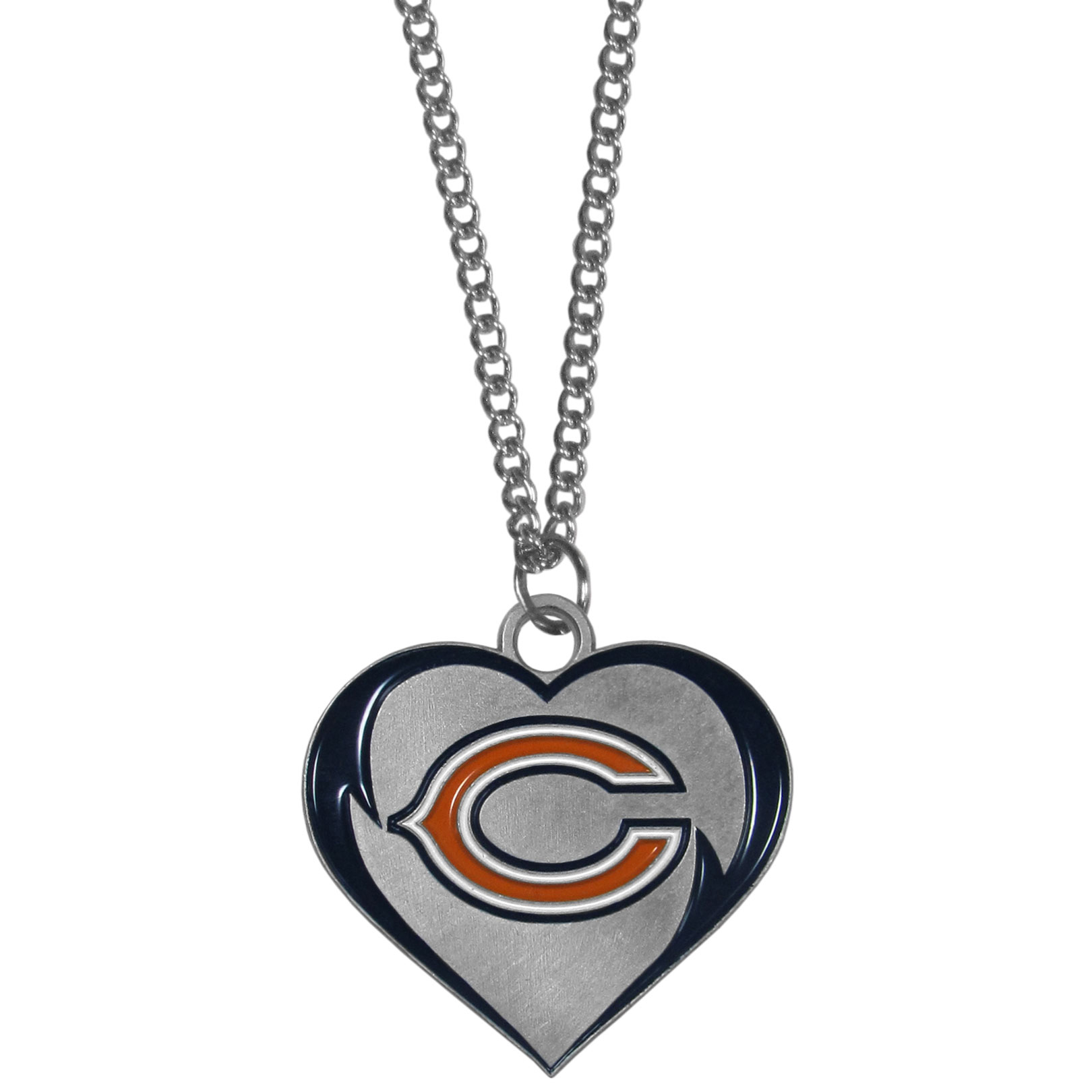 Chicago Bears Heart Necklace    