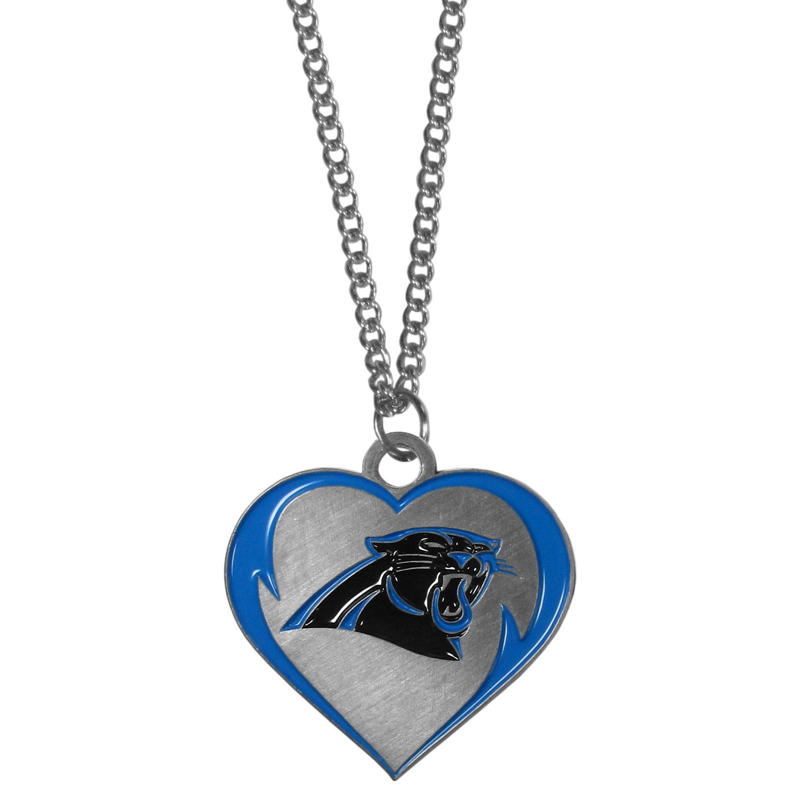 Carolina Panthers Heart Necklace    