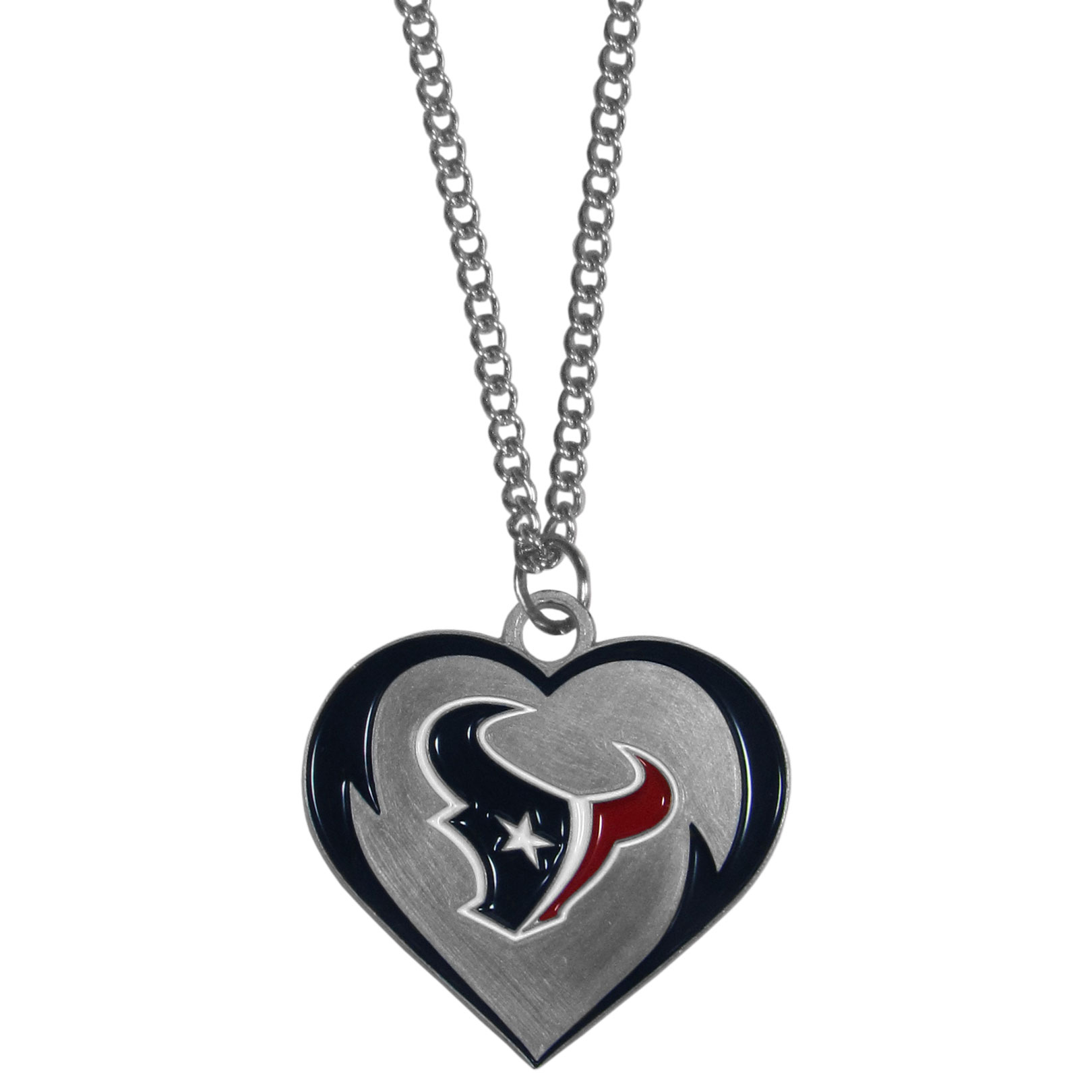 Houston Texans Heart Necklace    