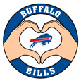 Buffalo Bills Heart Hands Decal