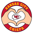 Kansas City Chiefs Heart Hands Decal