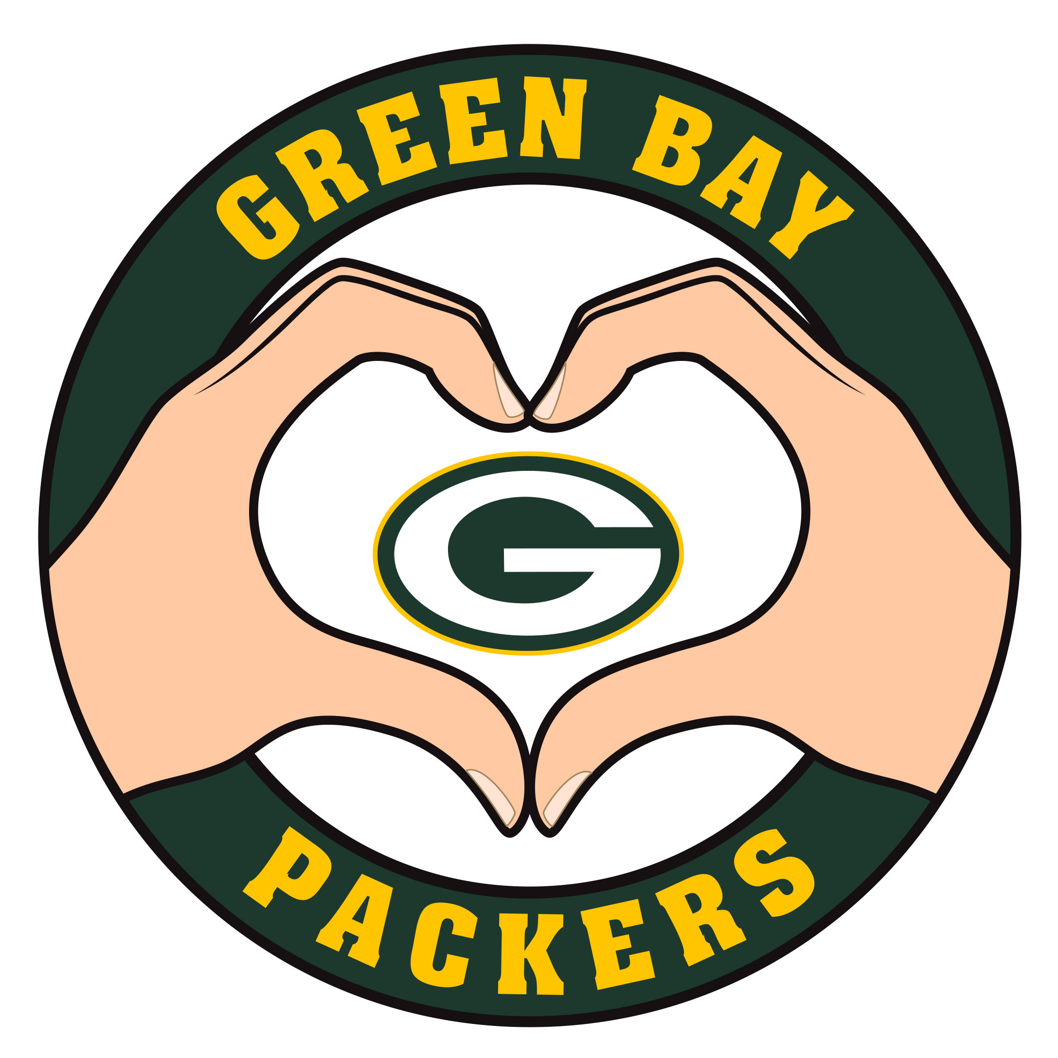 Heart Hands Decal