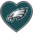 Philadelphia Eagles Heart Decal