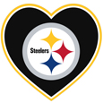 Pittsburgh Steelers Heart Decal