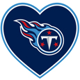 Tennessee Titans Heart Decal