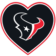 Houston Texans Heart Decal