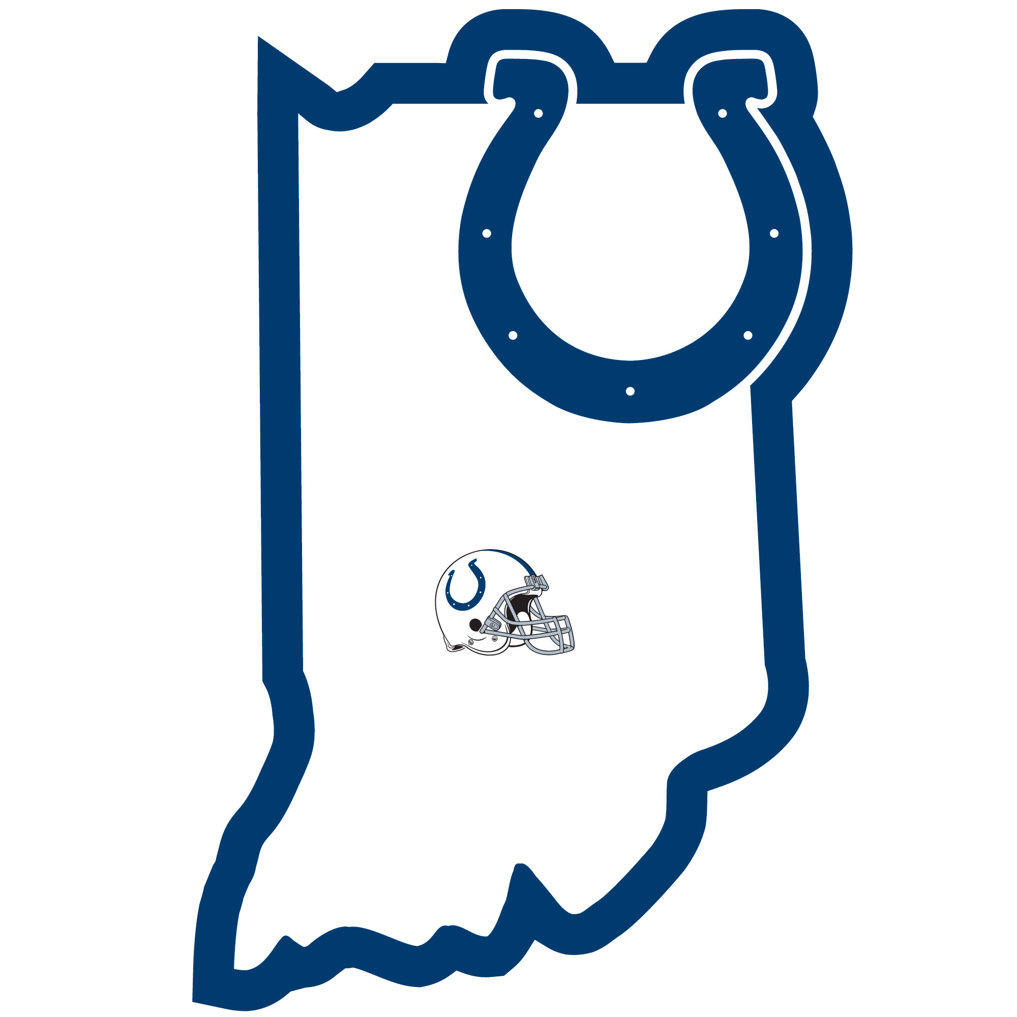 Indianapolis Colts Home State Decal    