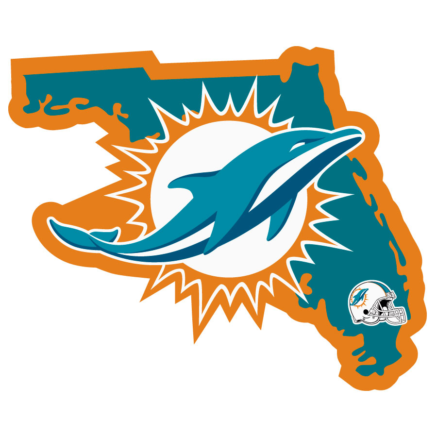 Miami Dolphins Home State Decal    