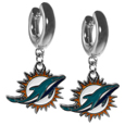 Miami Dolphins Huggie Hoop Earrings