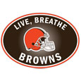 Cleveland Browns Live-Breath Auto Decal