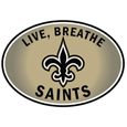 New Orleans Saints Live-Breath Auto Decal