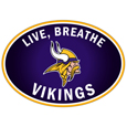 Minnesota Vikings Live-Breath Auto Decal