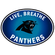 Carolina Panthers Live-Breath Auto Decal