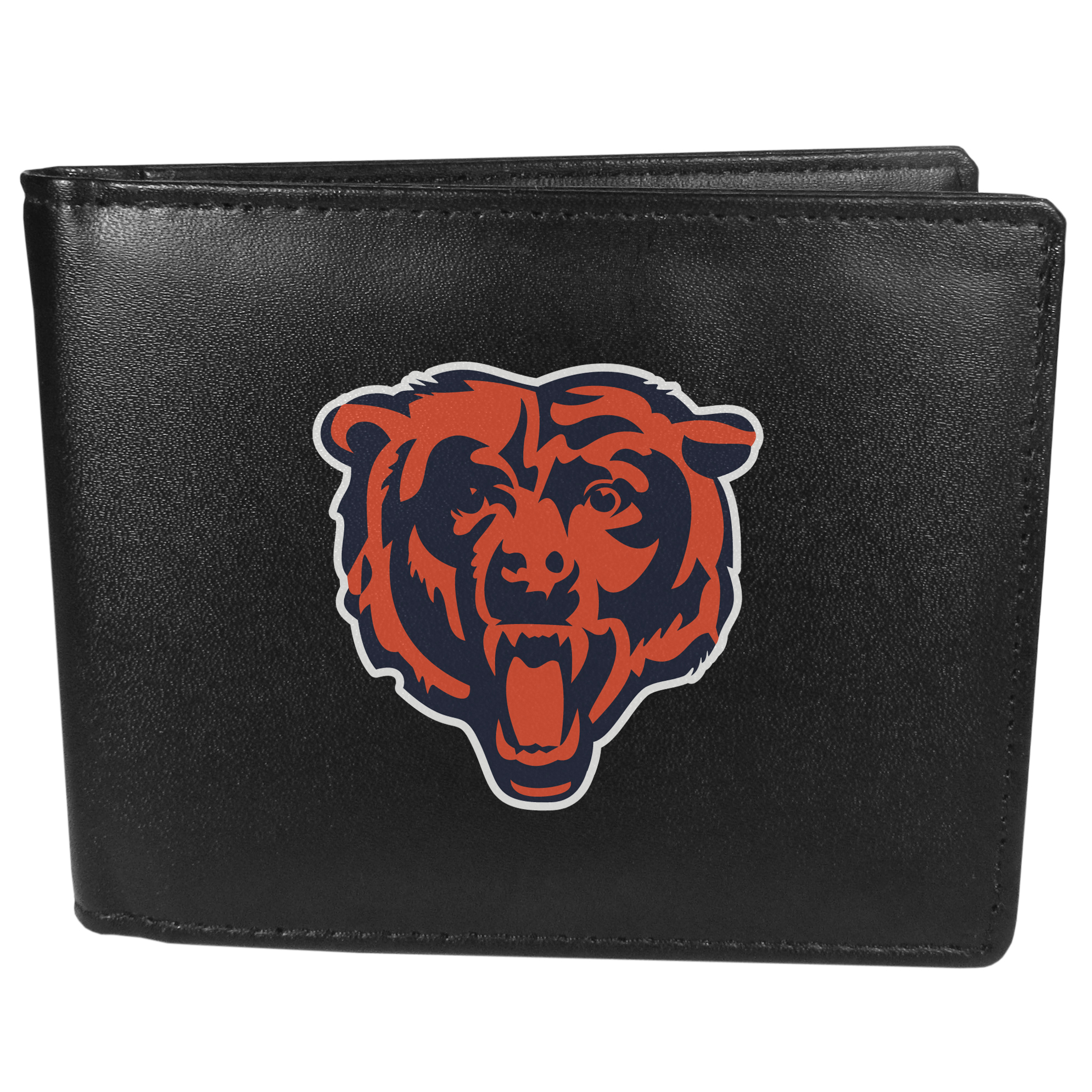 Chicago Bears Leather Bi-fold Wallet, Large Logo    