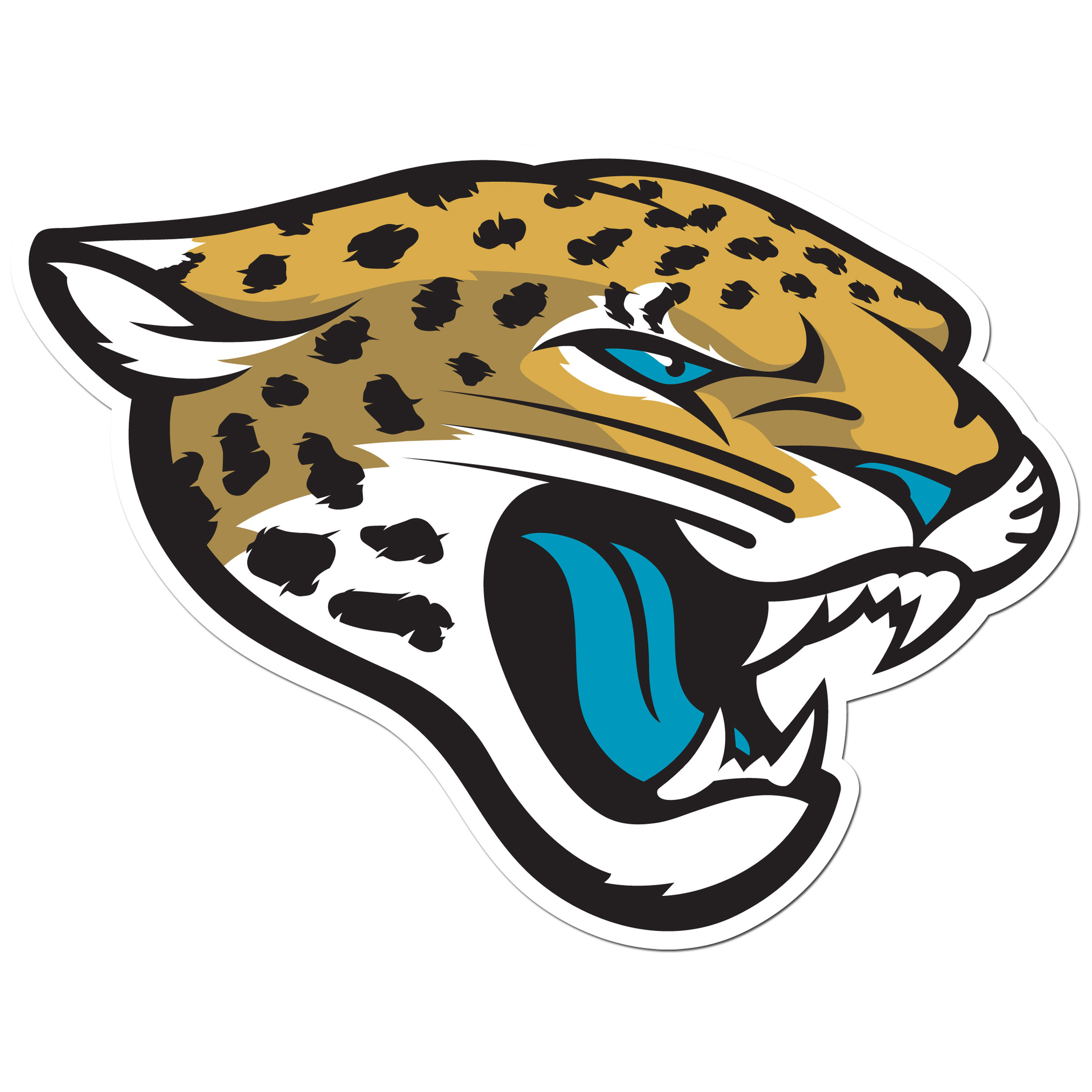 Jacksonville Jaguars 8 inch Auto Decal    