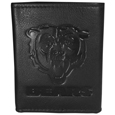 Chicago Bears Embossed Leather Tri-fold Wallet