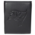 Tampa Bay Buccaneers Embossed Leather Tri-fold Wallet