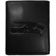 Seattle Seahawks Embossed Leather Tri-fold Wallet