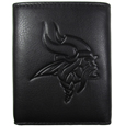 Minnesota Vikings Embossed Leather Tri-fold Wallet