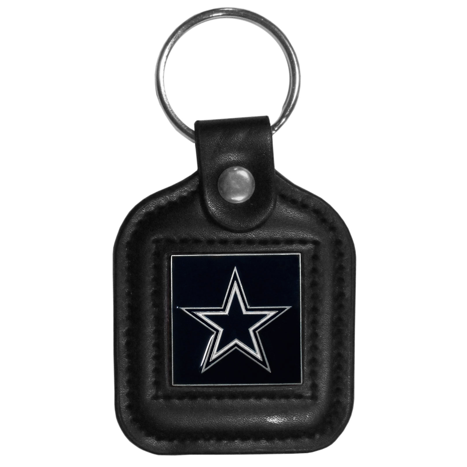 Dallas Cowboys Square Leatherette Key Chain    