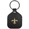 New Orleans Saints Leather Square Key Chains