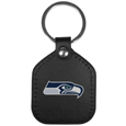 Seattle Seahawks Leather Square Key Chains